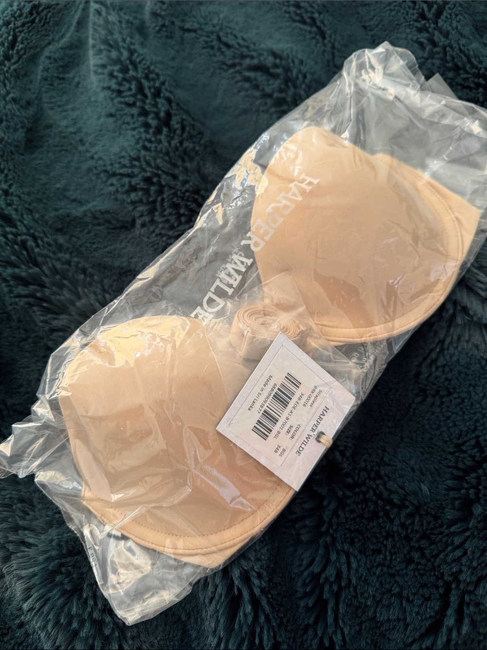 NWT Harper Wilde Base Strapless Bra 34B Beige